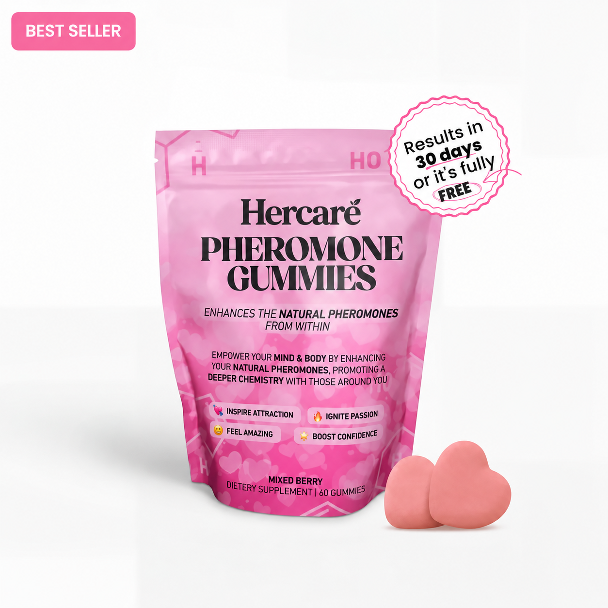 Pheromone Gummies for Confidence & Attraction