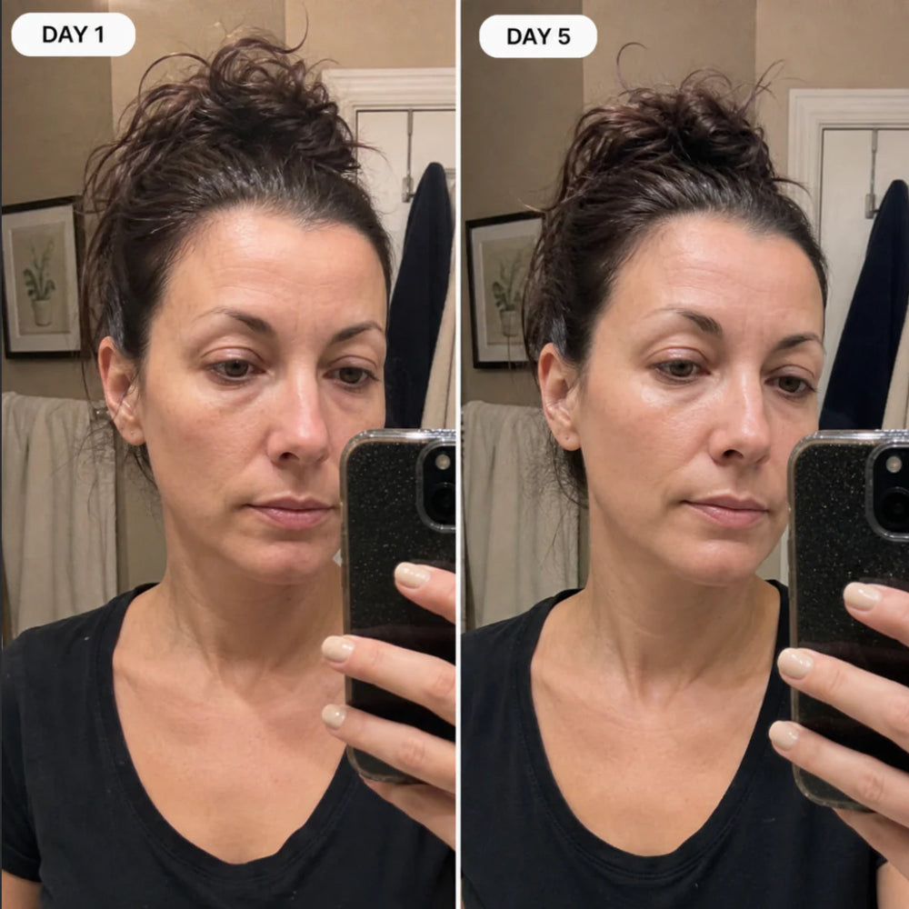 <p><strong>From ‘I look exhausted’ → ‘you look different’</strong></p>