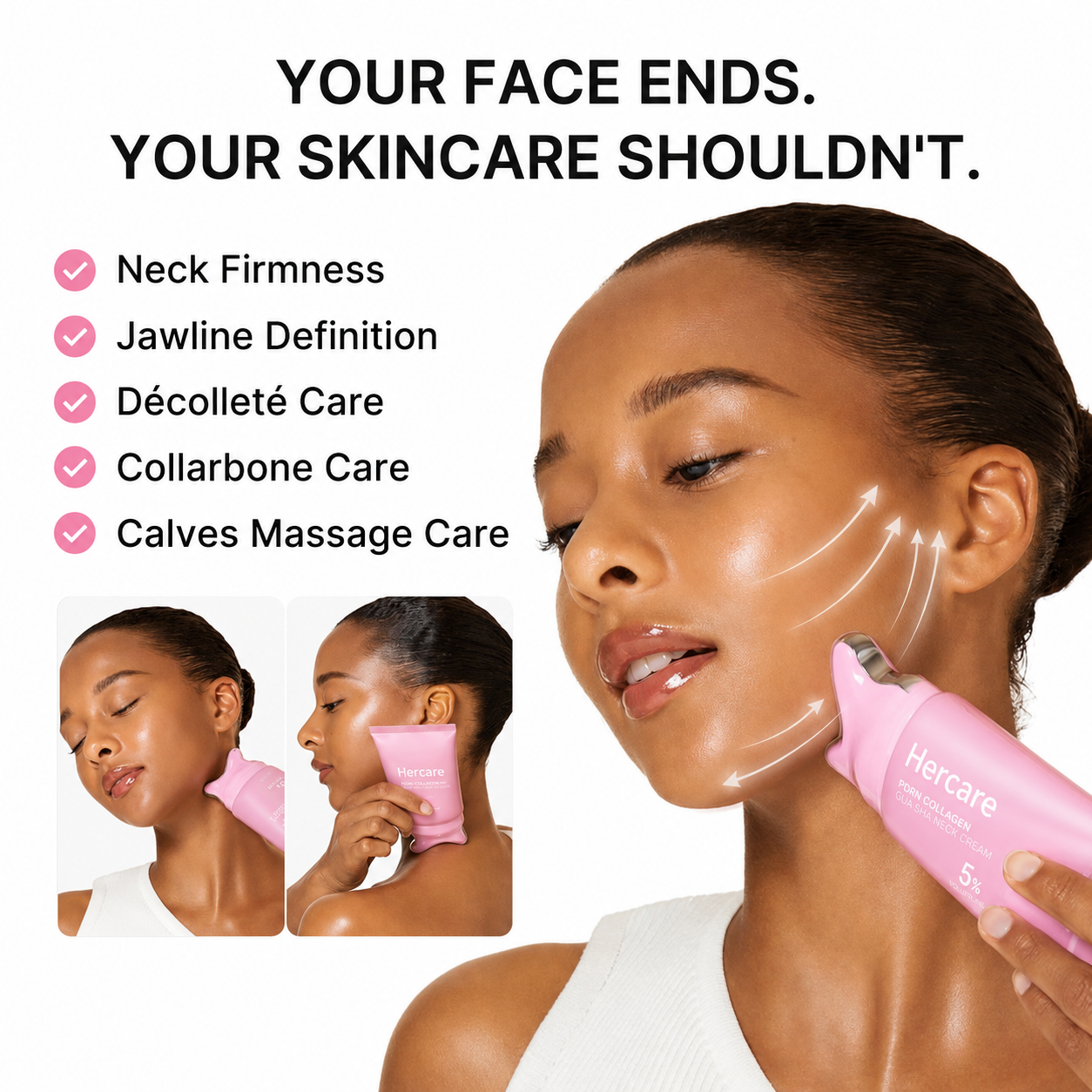 PDRN Collagen GUA SHA Neck Wrinkle Cream