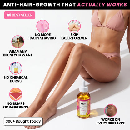 Stop Your Bikini Line, Legs, Chin & Upper Lip Hair from Growing Back, Naturally