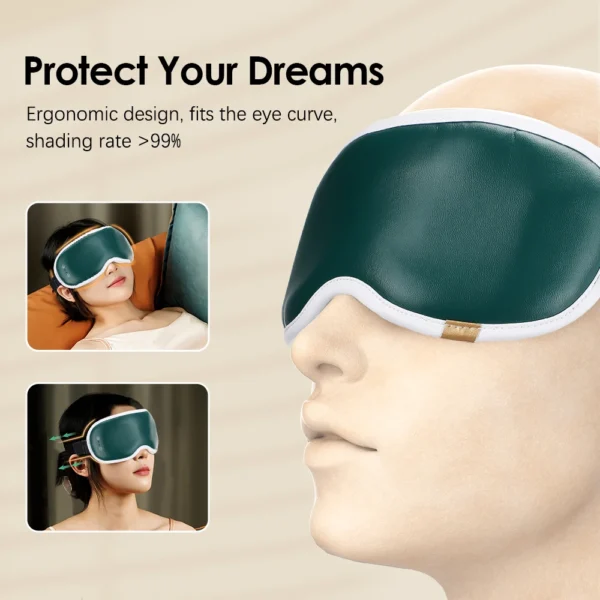 Graphene Eye Massager Wireless Rechargeable Ice & Hot Compress Vibration Massage Eye Mask Eye Care Relieve Tired Eyes Dry - Image 5